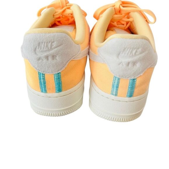 NIKE The Wmns Air Force 1 '07 Low LX 'Stitched Canvas - Melon Tint' size 7.5 - Picture 6 of 8